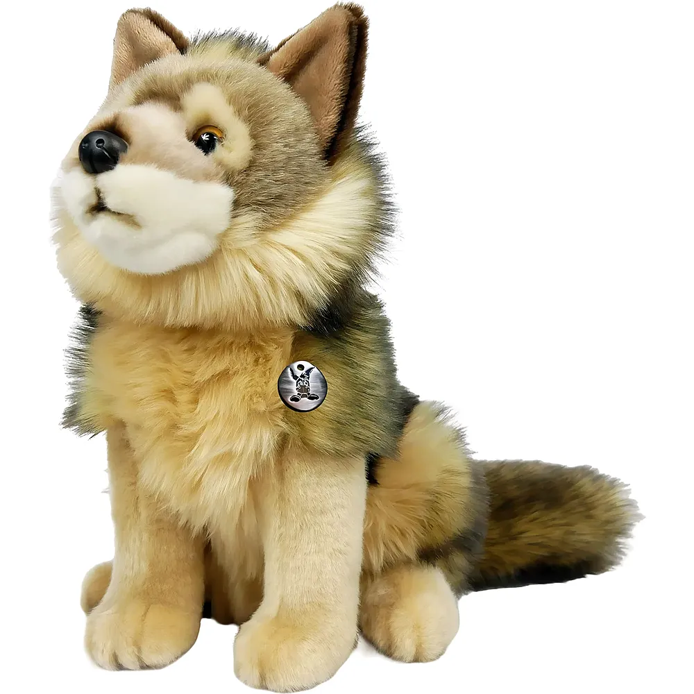 Unitoys Wolf sitzend - 28 cm - Waldtiere Pl�sch