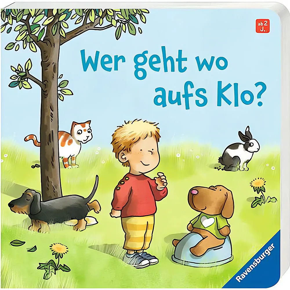 Ravensburger Wer geht wo aufs Klo | Papp-Bilderbücher