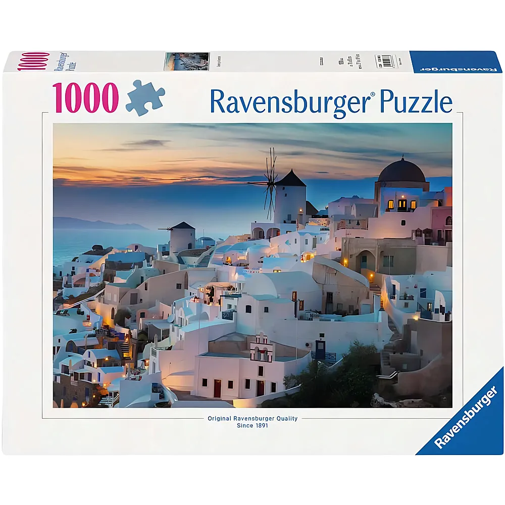 Ravensburger Puzzle Abend �ber Santorini - 1000 Teile