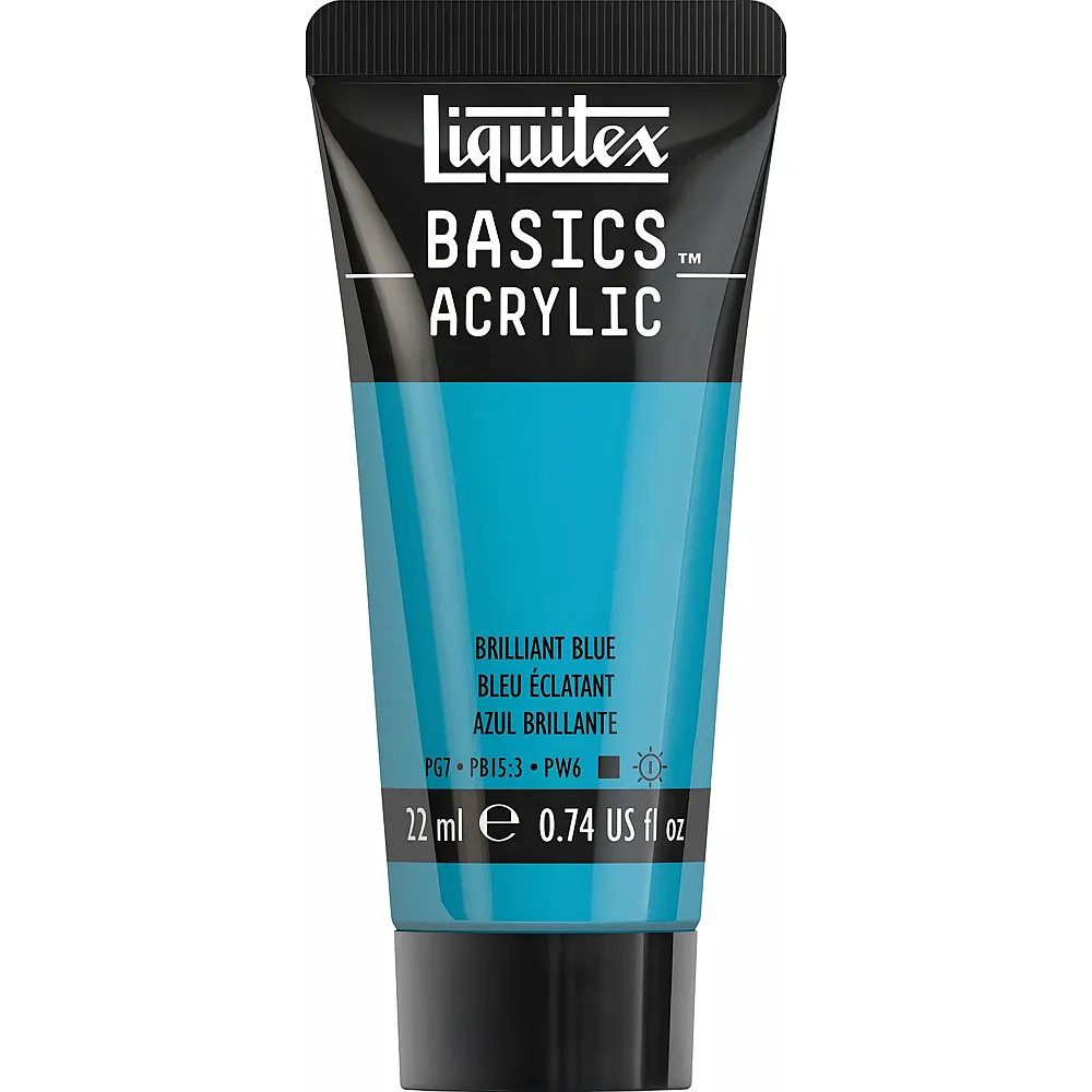 Liquitex Lqx Basics Acrylfarbe 22ml Tube Brillantblau