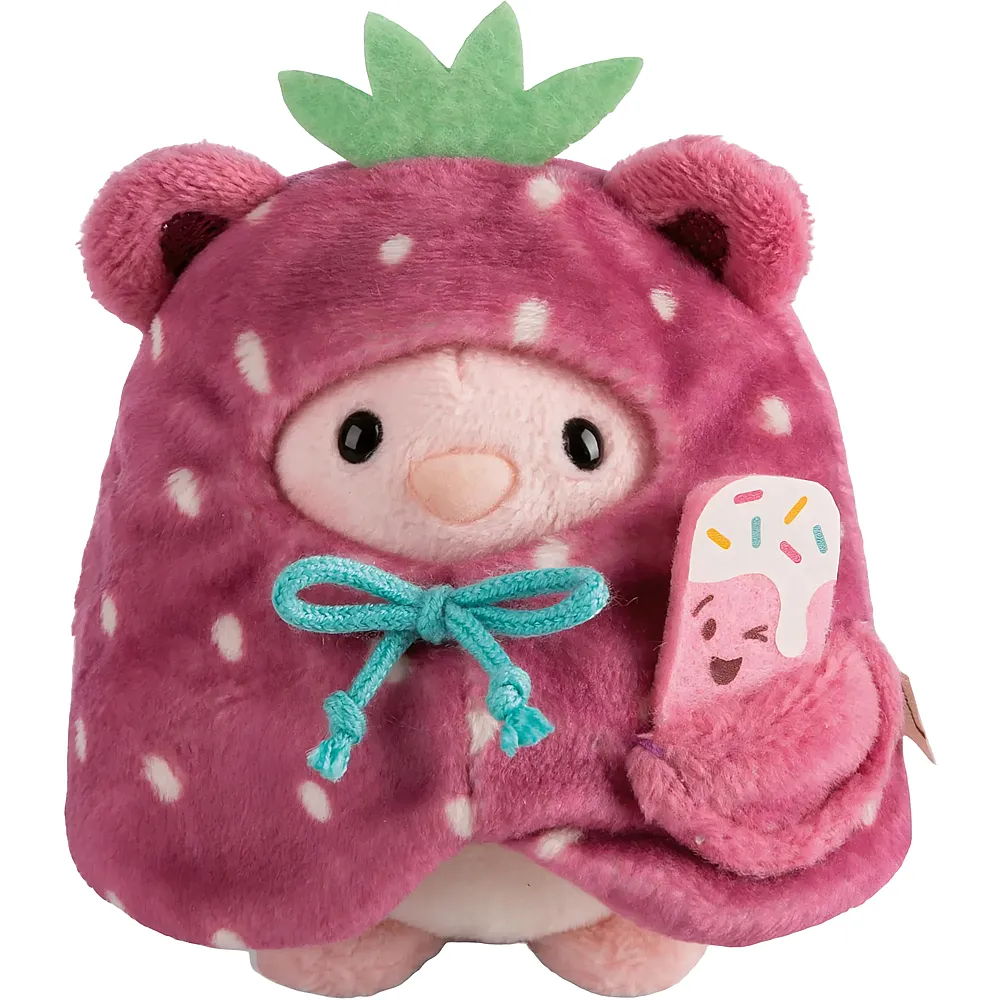 Nici Hase Pibu mit Softeis & Erdbeerkost�m - 8 cm - Hasen Pl�sch
