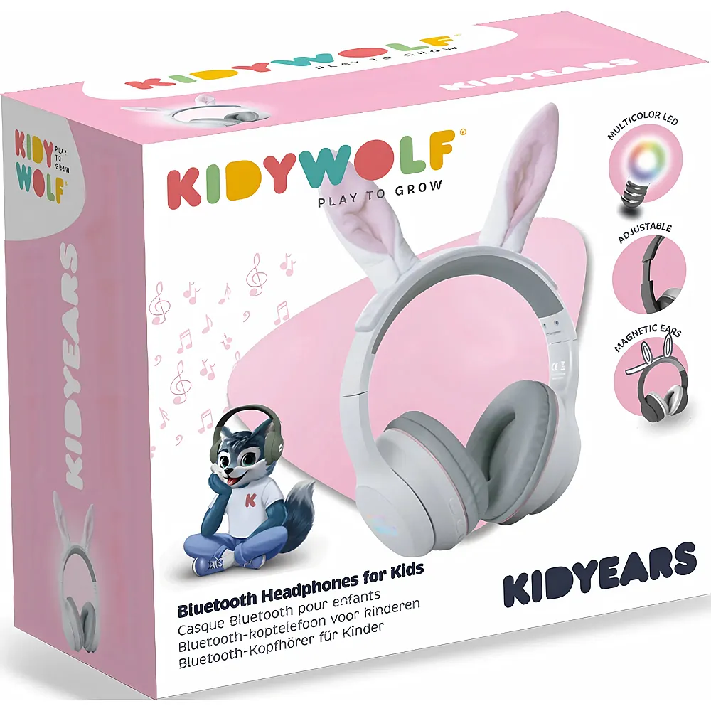 Kidywolf Kopfh�rer Bluetooth mit Hasenohren
