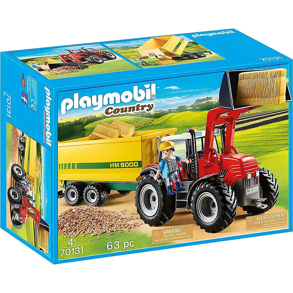 PLAYMOBIL Country Riesentraktor mit Anhnger 70131