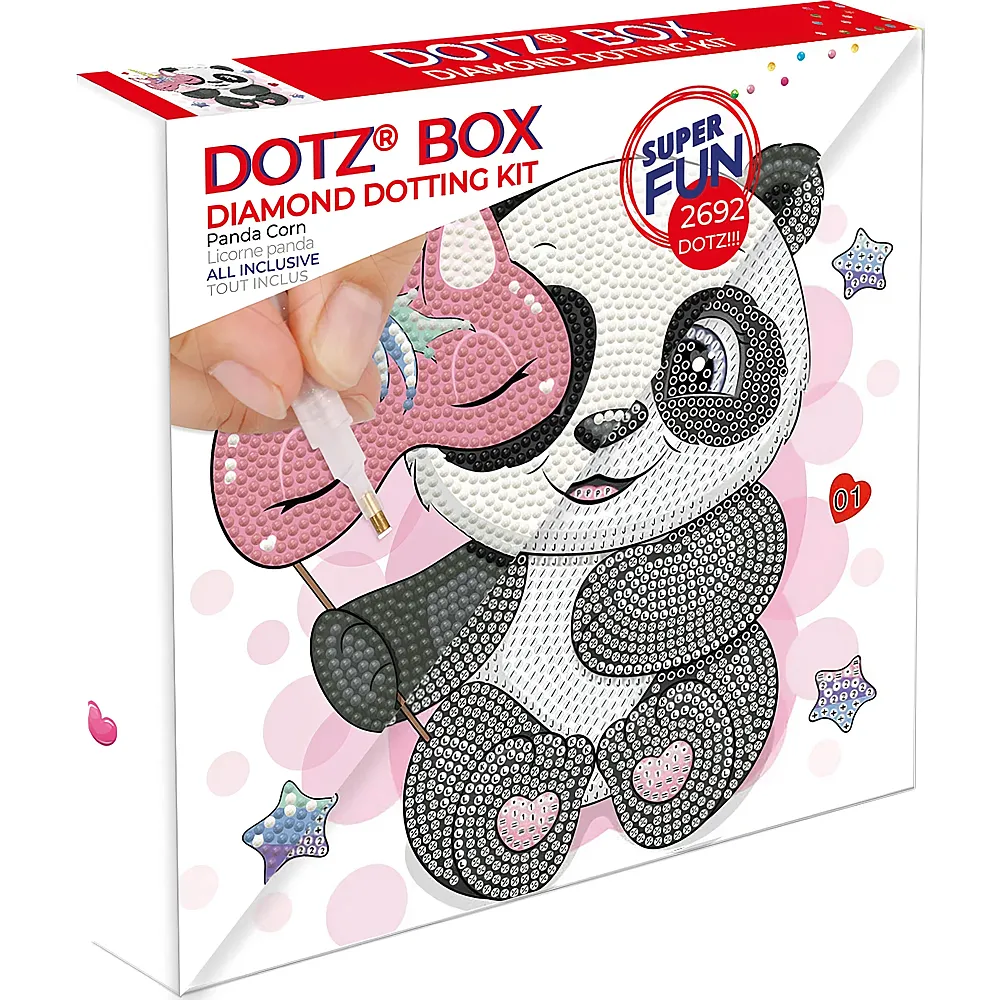Diamond Dotz Panda mit Maske