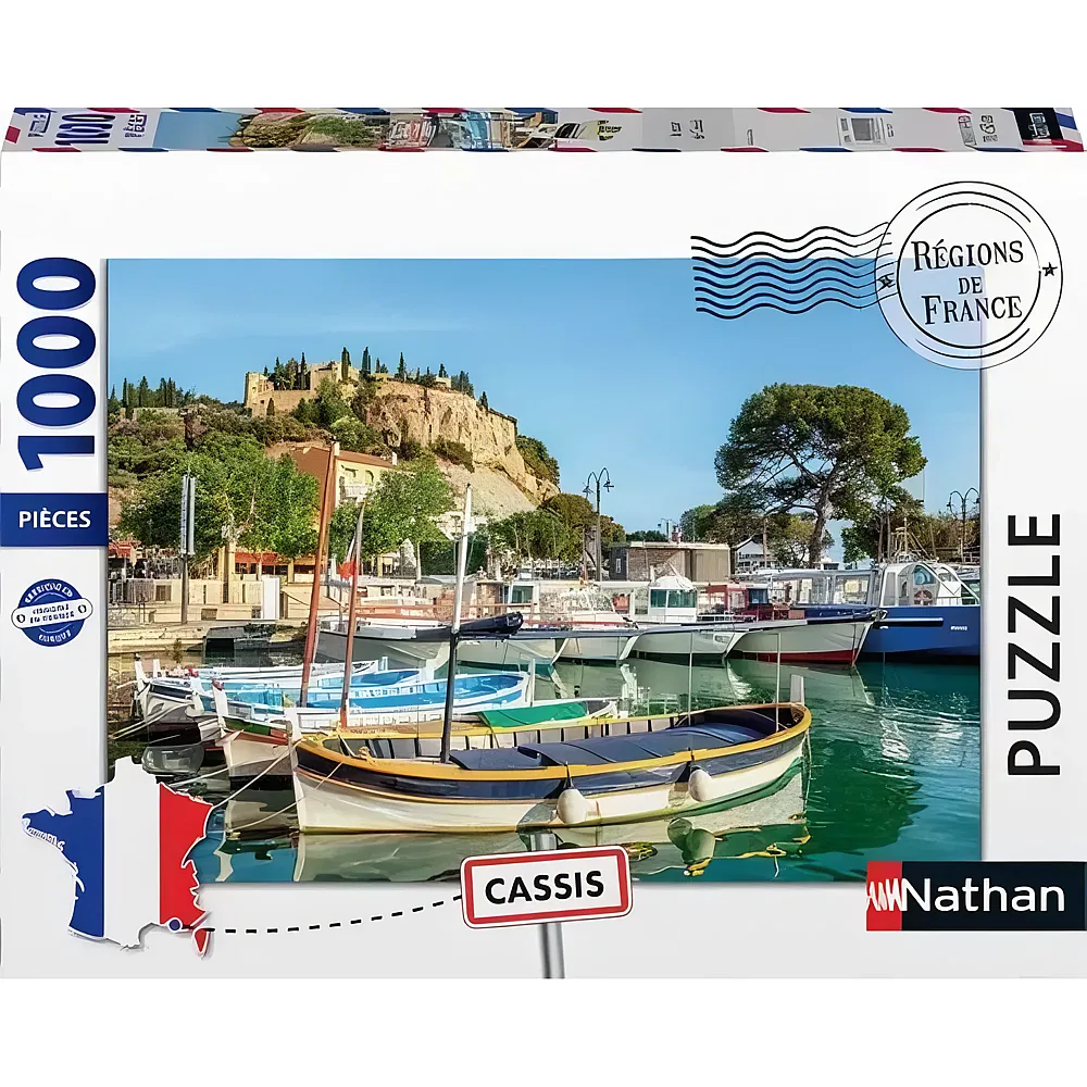 Nathan Puzzle R�gion de France Hafen von Cassis - 1000 Teile