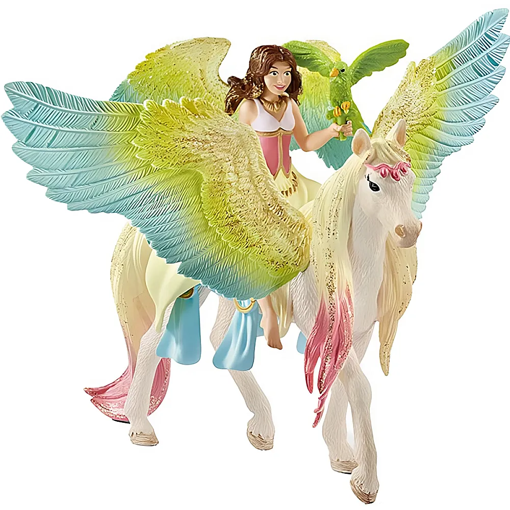 Schleich Bayala Surah mit Glitzer-Pegasus | Elfen & Fabelwesen