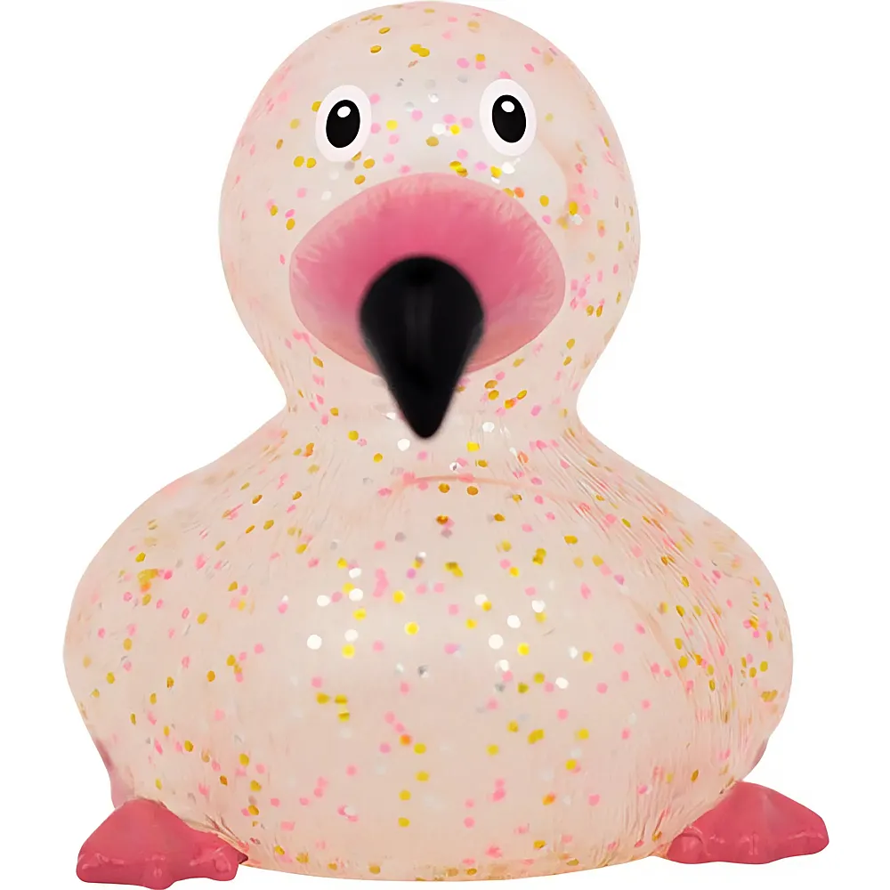 meinspielzeug - Lilalu Badeente Glitzer Flamingo | Badespielzeug