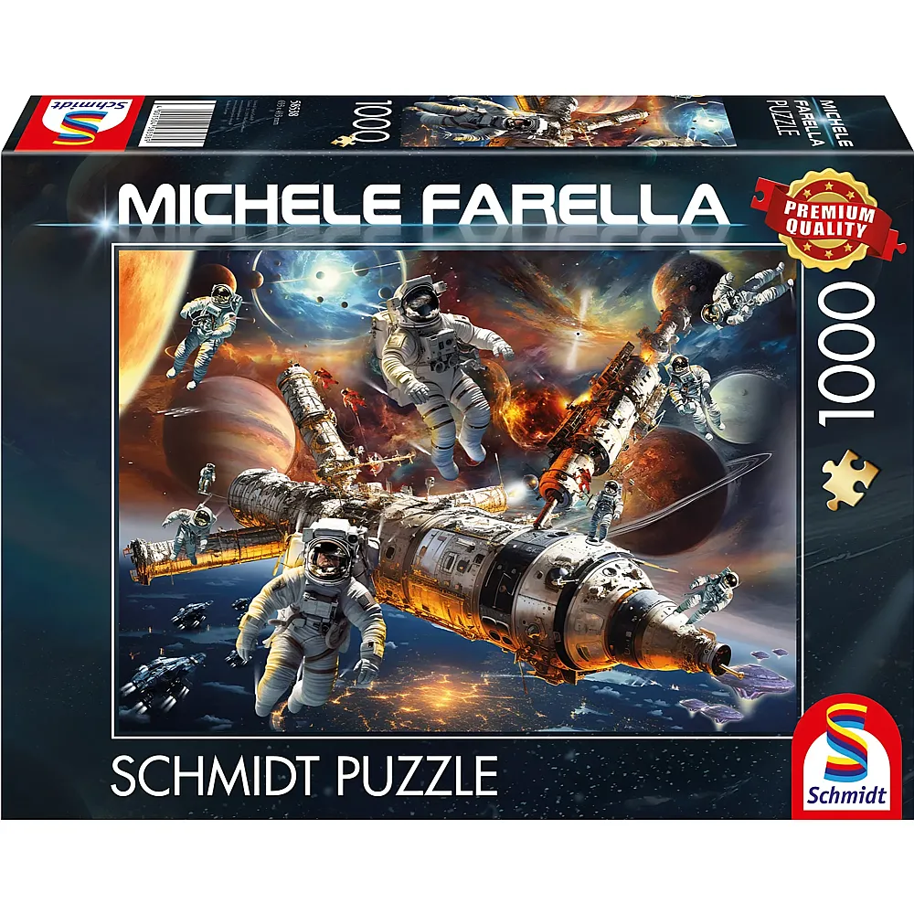 Schmidt Puzzle Michele Farella Schwerelos im All 1000Teile