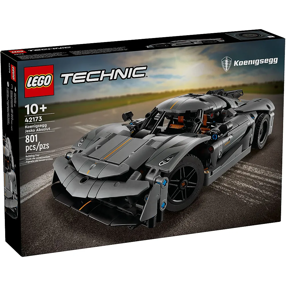 LEGO Technic Koenigsegg Jesko Absolut Supersportwagen in Grau 42173