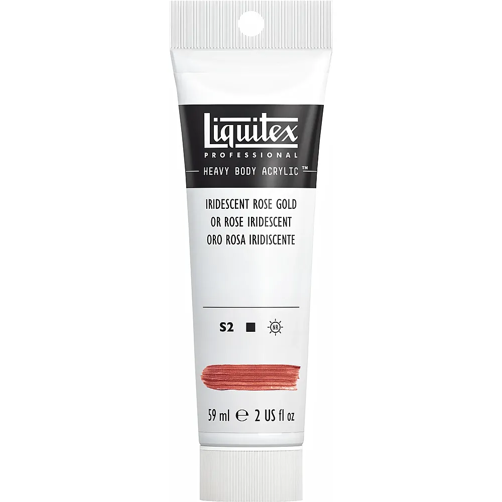 Liquitex Lqx Prof. Heavy Body Acrylfarbe 59ml Tube Irisierendes Roseg