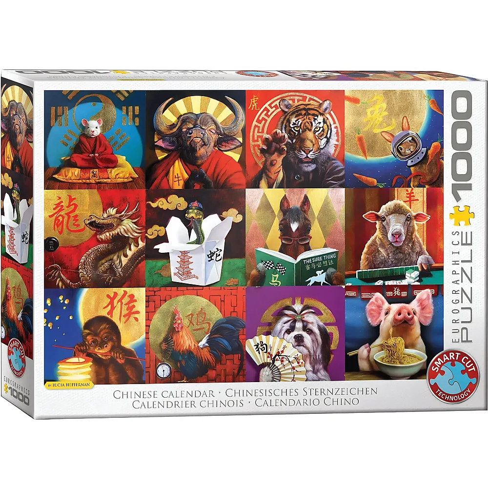 Eurographics Puzzle Chinesische Sternzeichen - 1000 Teile