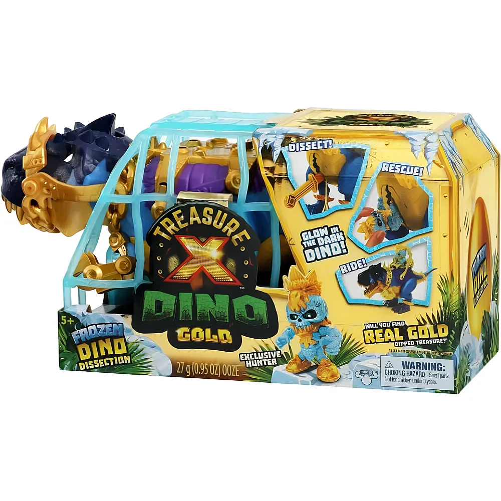 Moose Toys Treasure X Gefrorene Gold Dino Dissection - Dinosaurier