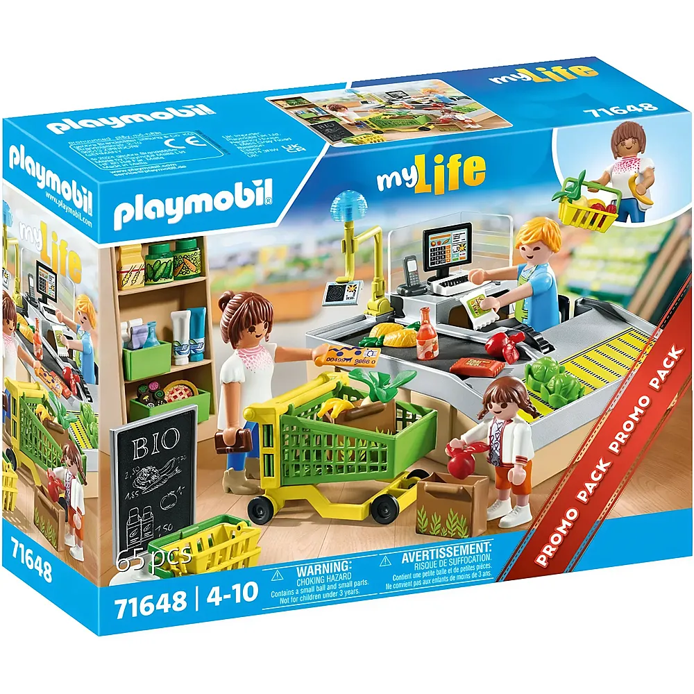 PLAYMOBIL My Life Bio-Supermarkt 71648