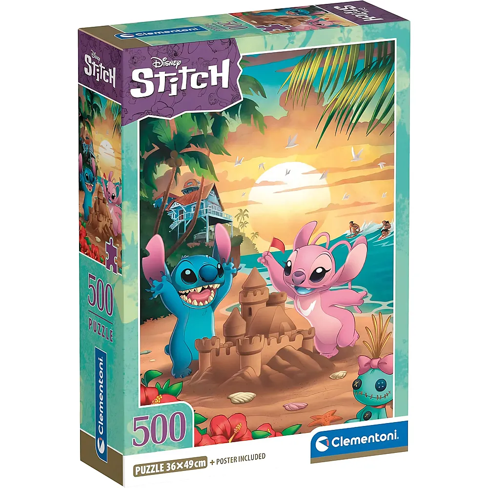 Clementoni Puzzle Lilo & Stitch Disney Stitch 500Teile