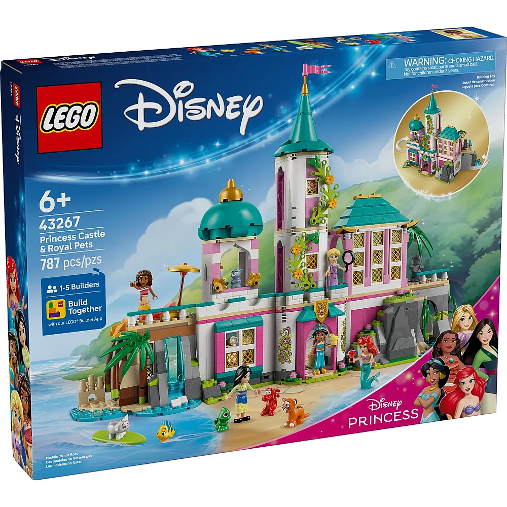 LEGO Disney Princess Prinzessinnenschloss mit Haustieren - 787 Teile