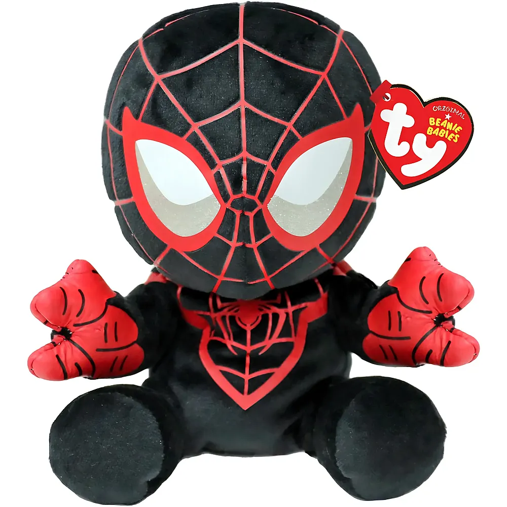 meinspielzeug - Ty Marvel Miles Morales 15cm Spiderman | Lizenzfiguren Pl�sch