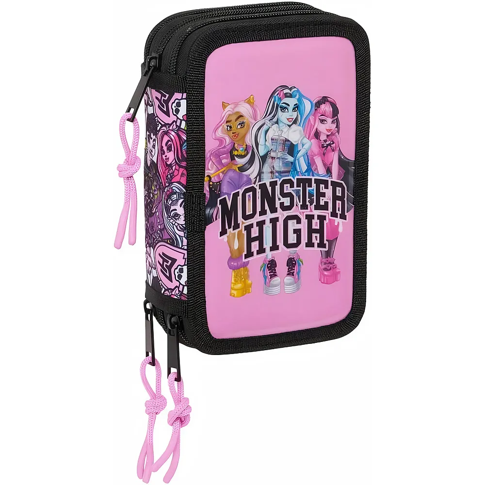Safta Monster High Drama Schulm�ppchen mit 37 Utensilien, Kinderm�ppchen, ideal f�r Kinder von 5 bis 14 Jahren, bequem und