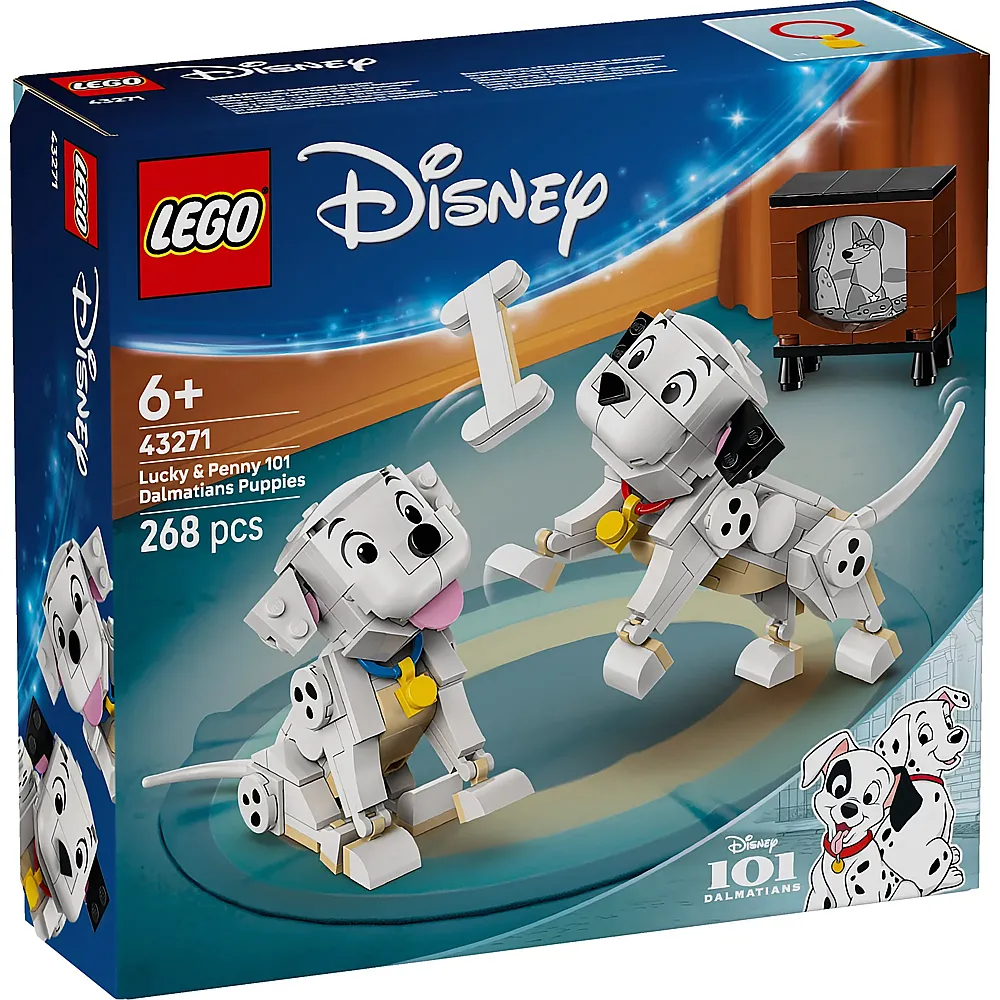 LEGO Disney Classic Die Welpen Lucky und Penny aus 101 Dalmatiner 43271