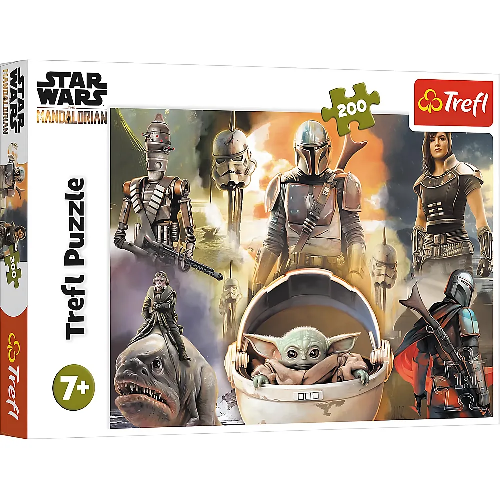Trefl Puzzle Star Wars The Mandalorian - Ready to Fight - 200 Teile