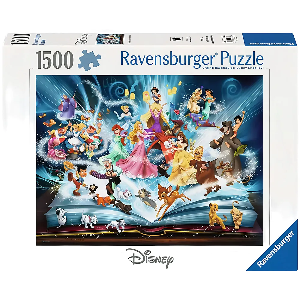 Ravensburger Puzzle Disney's magisches M�rchenbuch 1500Teile