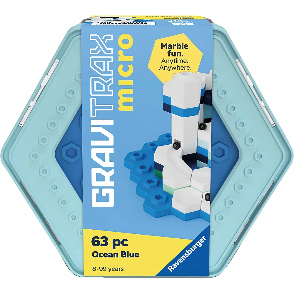 Ravensburger GraviTrax micro Ocean Blue - 63 pieces - Marble Runs
