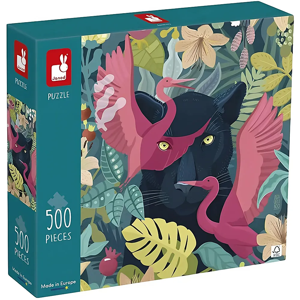 Janod Puzzle Geheimnisvoller Panther 500Teile