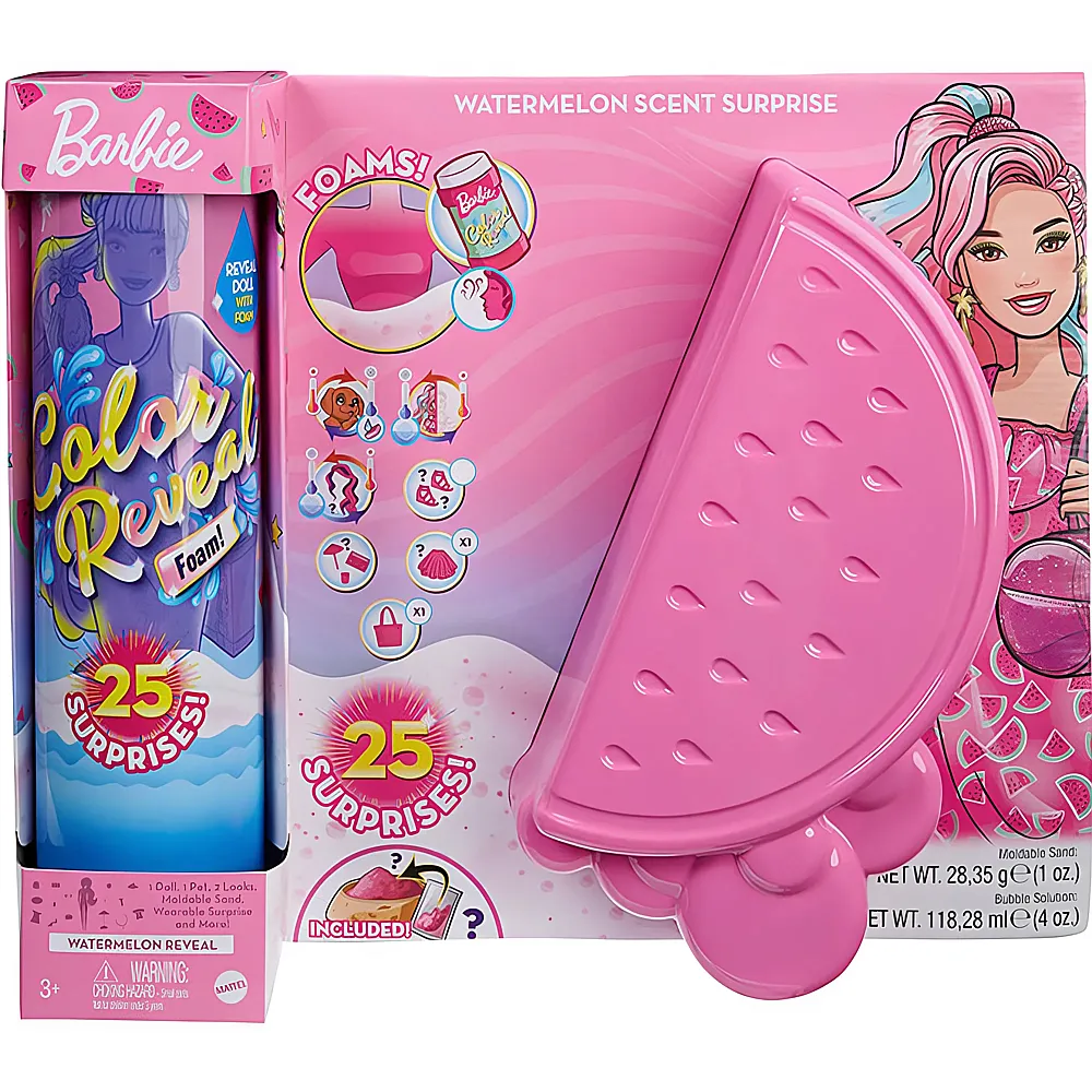 Barbie Color Reveal Foam Reveal Watermelon