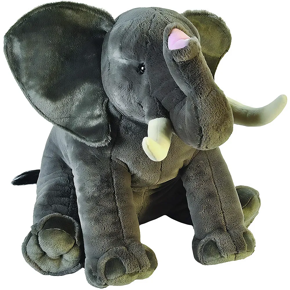 Wild Republic African Elefant sitzend - 53 cm - Wildtiere Pl�sch