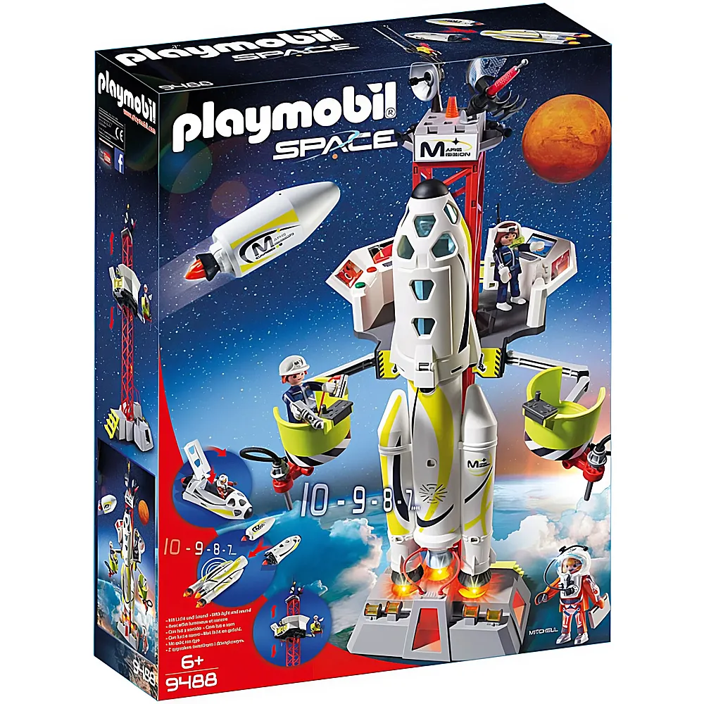 PLAYMOBIL Space Mars-Rakete mit Startrampe 9488