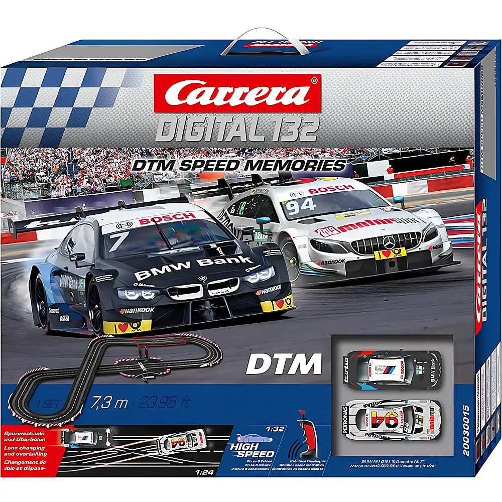 Carrera Digital 132 DTM Speed Memories 7,3m