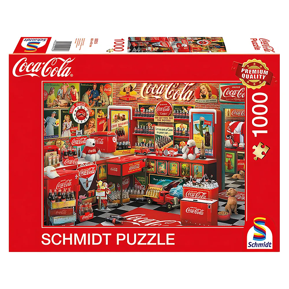 Schmidt Puzzle Coca Cola Motiv 3 1000Teile