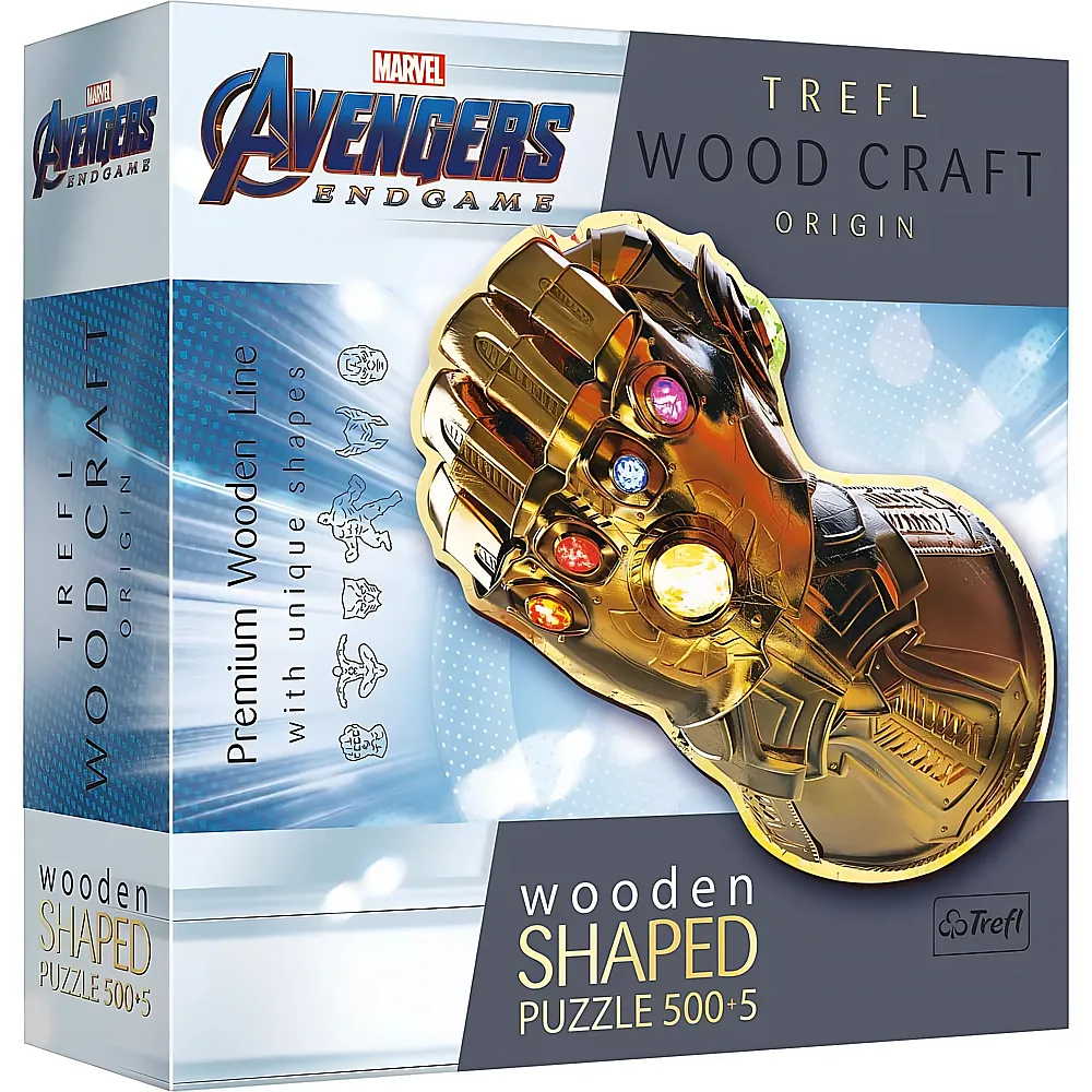Trefl Puzzle Wood Craft Marvel Avengers Sonderform 505Teile