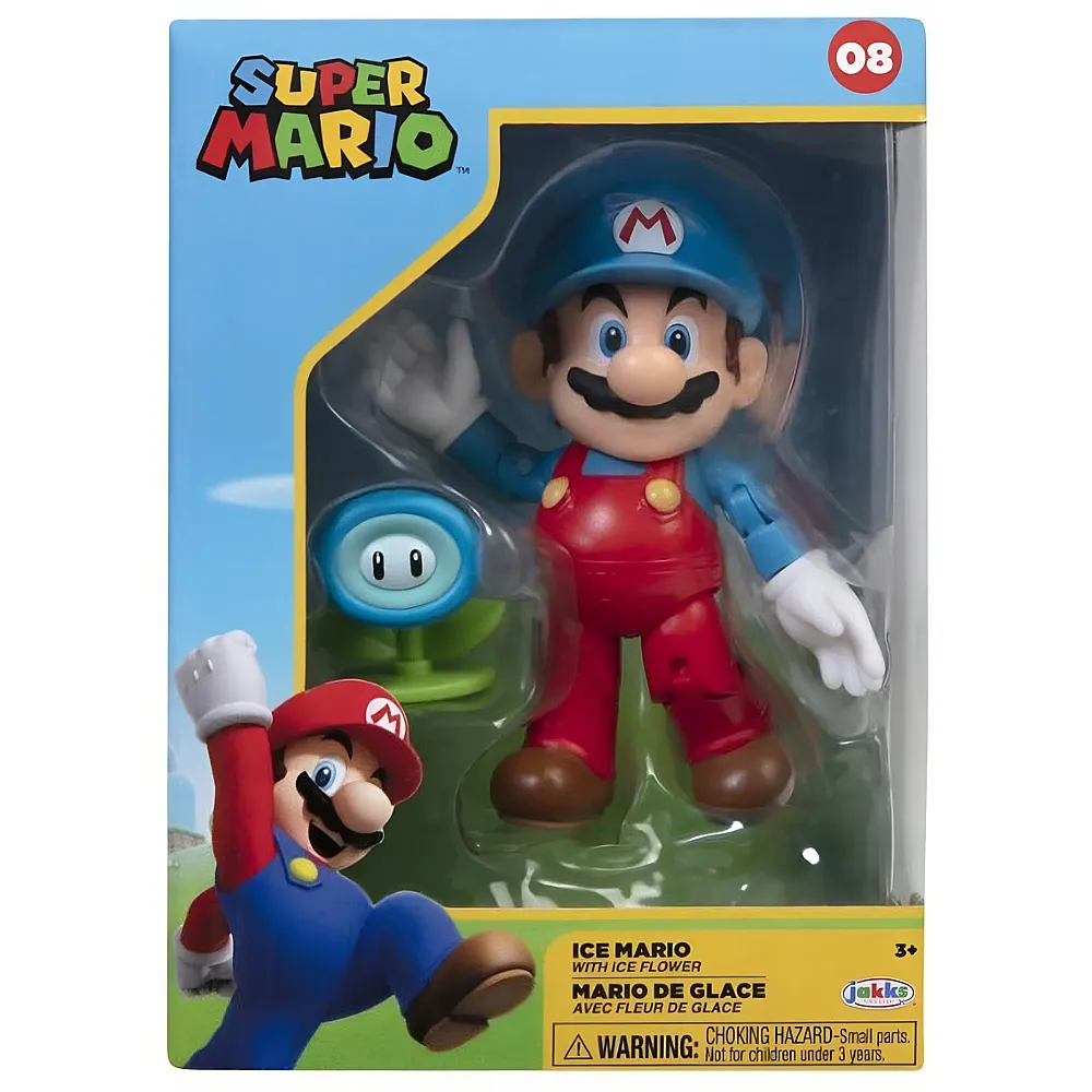 JAKKS Pacific Nintendo: Ice Mario - Figur 10 cm