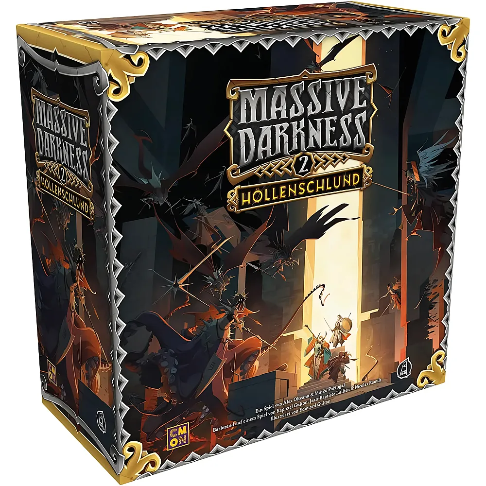 CMON Massive Darkness 2  H�llenschlund, Grundspiel, Kennerspiel, Dungeon Crawler, 1-6 Spieler, Ab 14+ Jahren, 120 Minuten, Deutsch, Mehrfarbig, Bunt DE