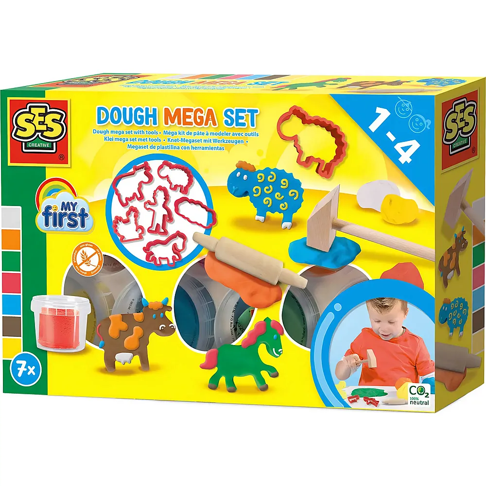 SES My First Knet-Megaset mit Werkzeugen