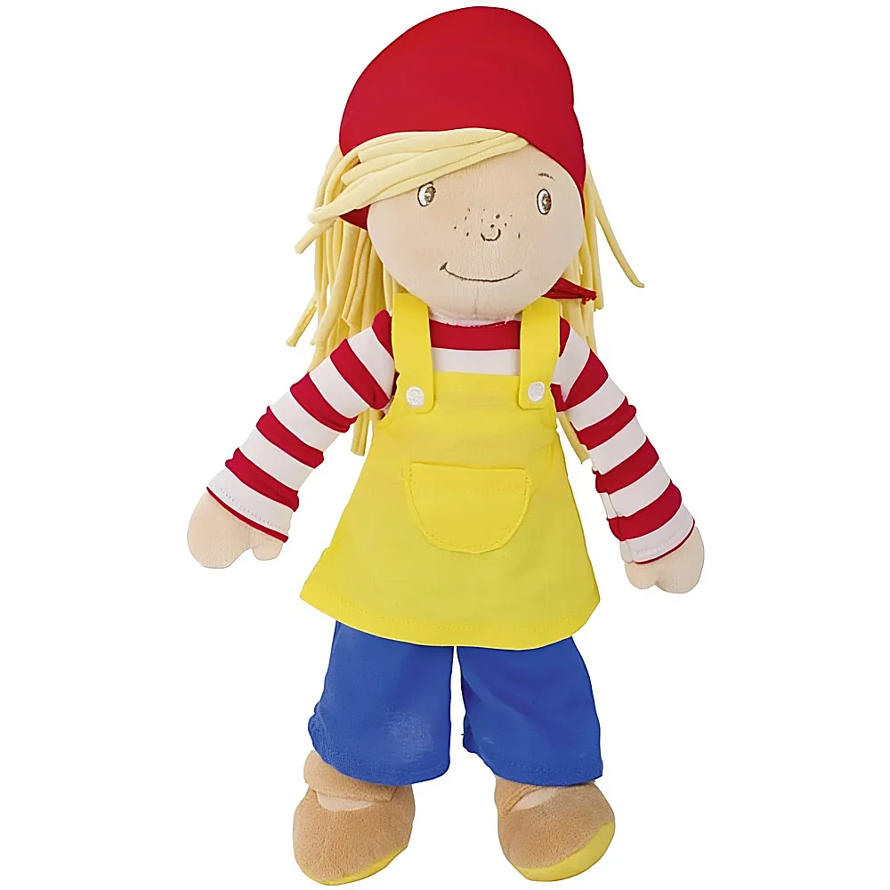meinspielzeug - Goki Puppenwelt Stoffpuppe Peggy Diggledey - 25 cm | Stoffpuppen