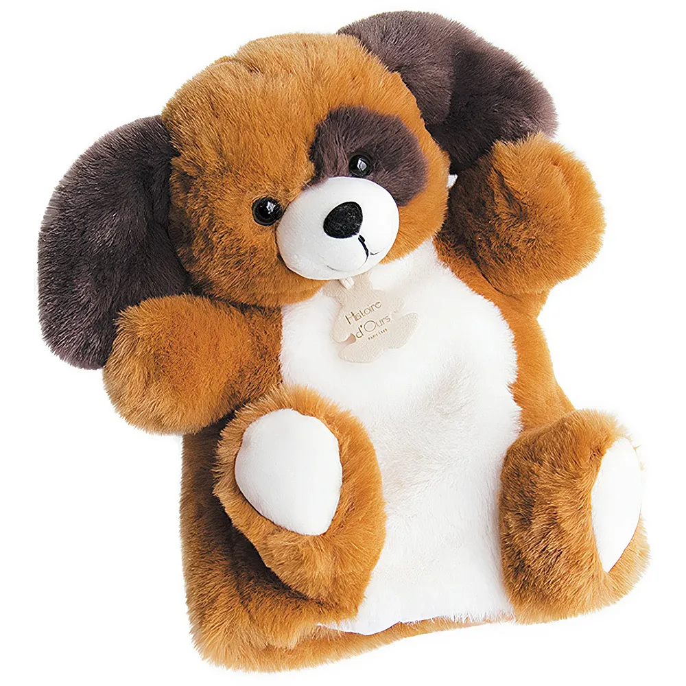 Doudou et Compagnie Handpuppe Soft Hund - 25 cm | Handpuppen