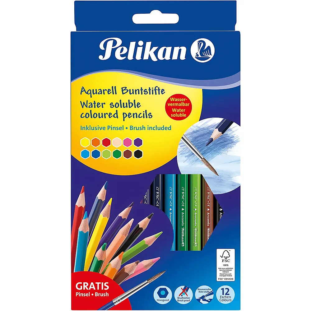 Pelikan Buntstifte Aquarell