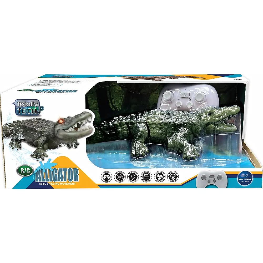 Totally Tech RC Alligator mit leuchtenden Augen