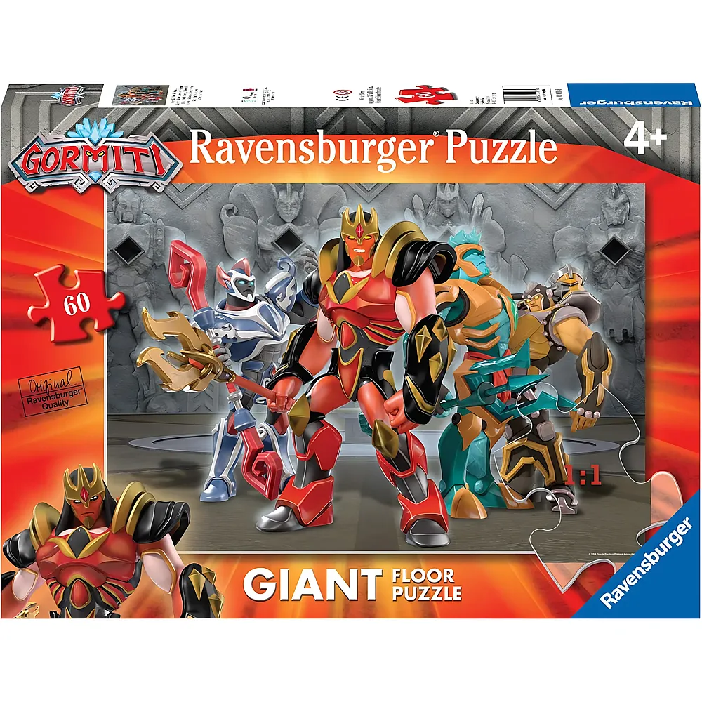 Ravensburger Puzzle Giant Floor Gormiti - 60 Teile