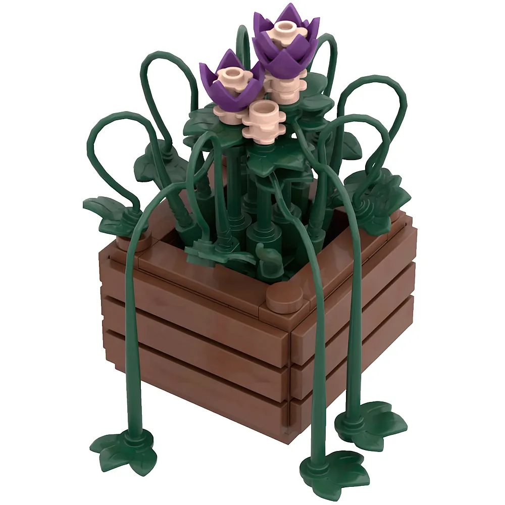 Brixies Plus Mini Blume Royal blossom - 114 Teile | Klemmbausteine Natur