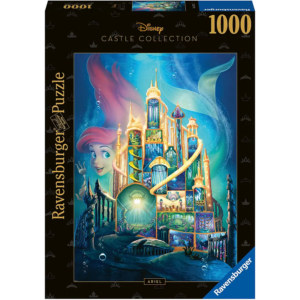 Ravensburger Puzzle Disney Princess Castle Collection Arielle 1000Teile