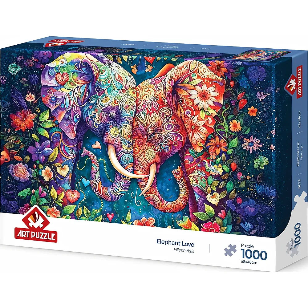 Art Puzzle Liebe unter Elefanten - 1000 Teile