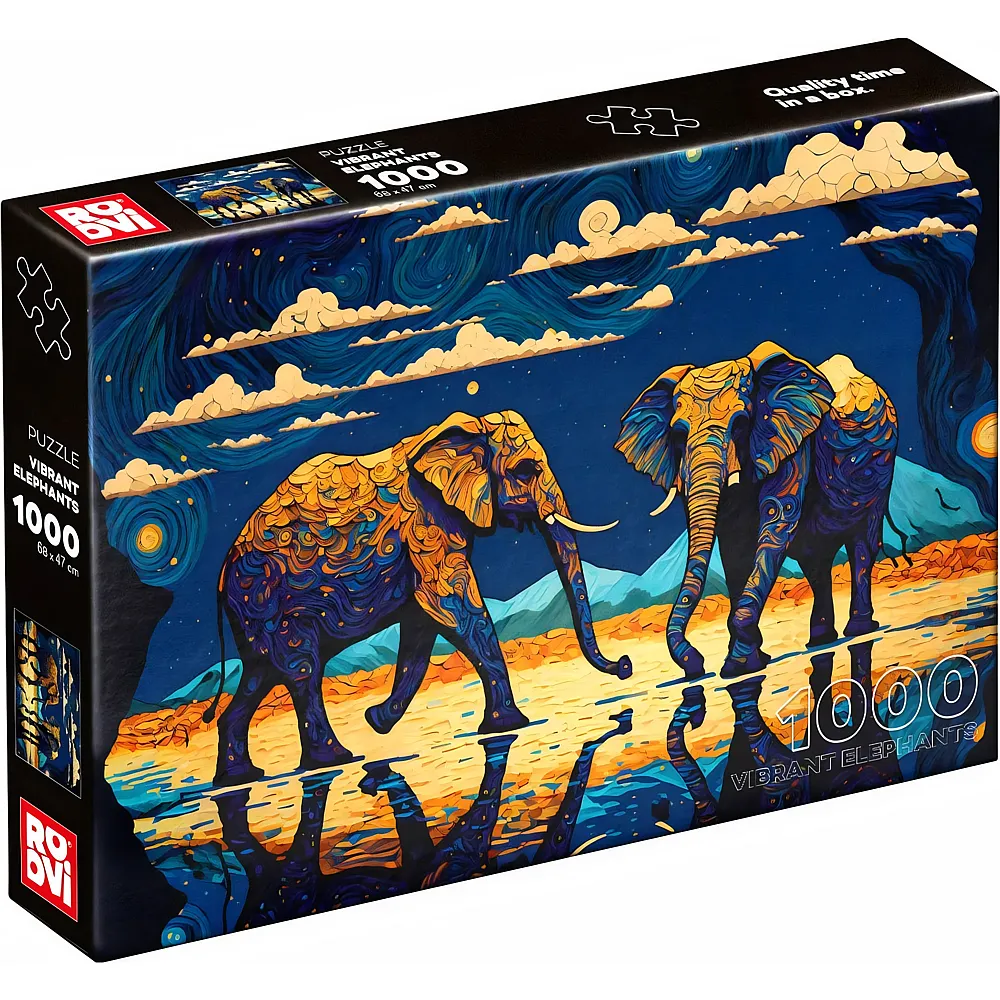 Roovi Puzzle Elefanten - 1000 Teile