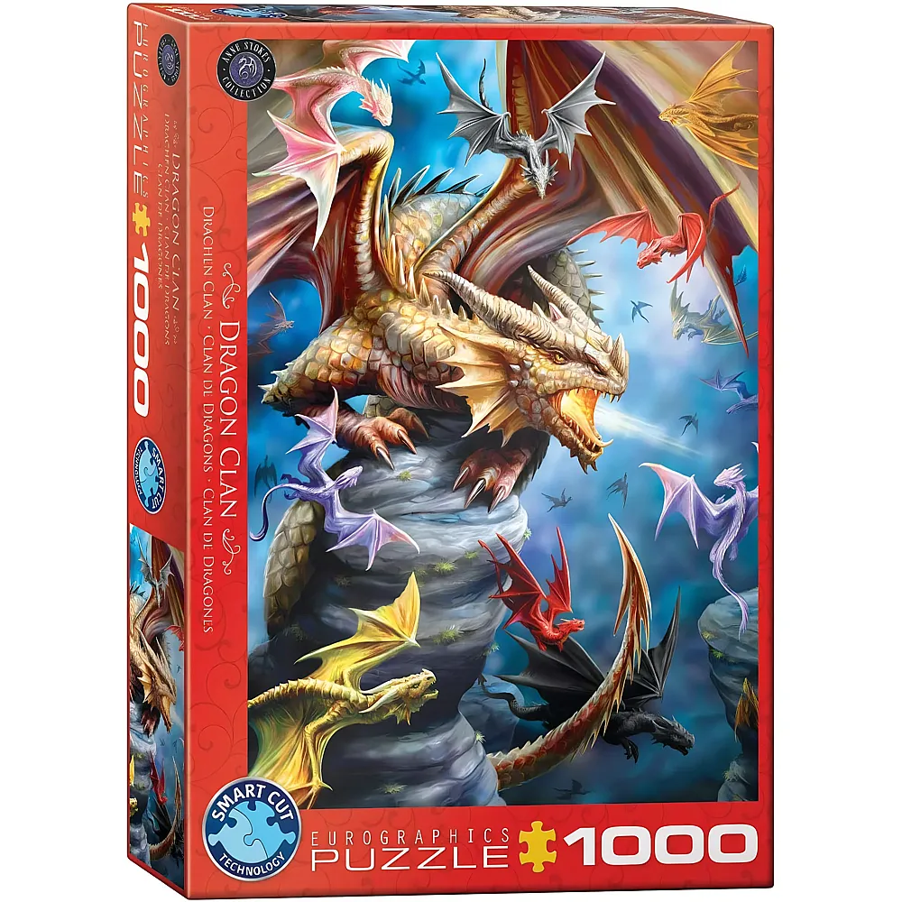 Eurographics Puzzle Anne Stokes - Drachen Clan 1000Teile