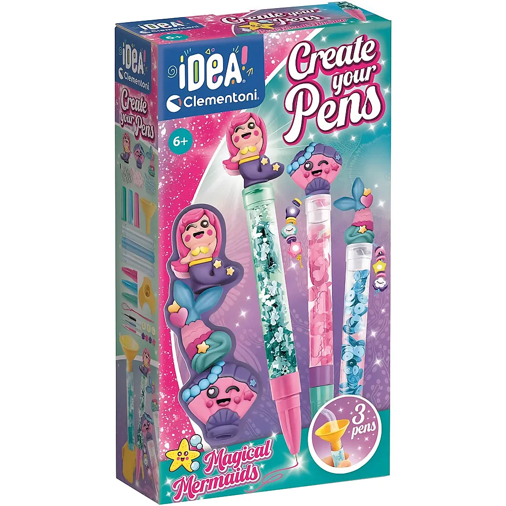 meinspielzeug - Clementoni Idea Small Pen Lab Magical Mermaids | Bastelsets