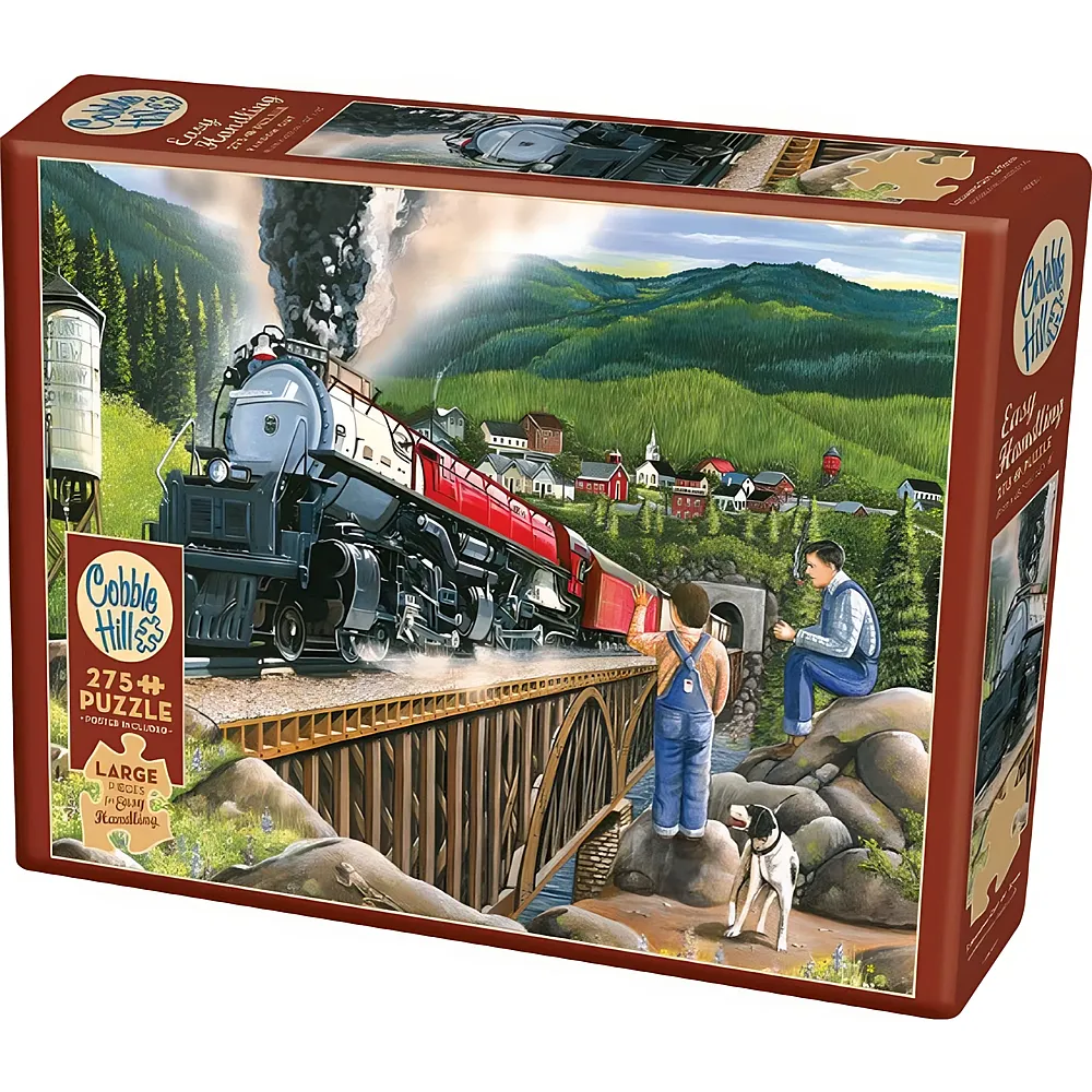 Cobble Hill Puzzle 275 Teile XXL Teile - Steaming Out of Town - Suche