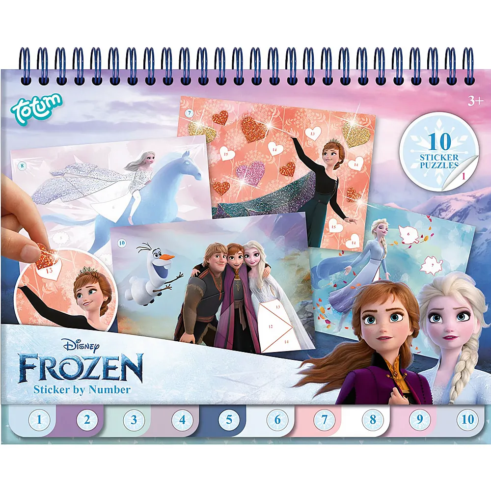 Totum Disney Frozen Buch Stickern nach Zahlen - Tattoos & Stickers