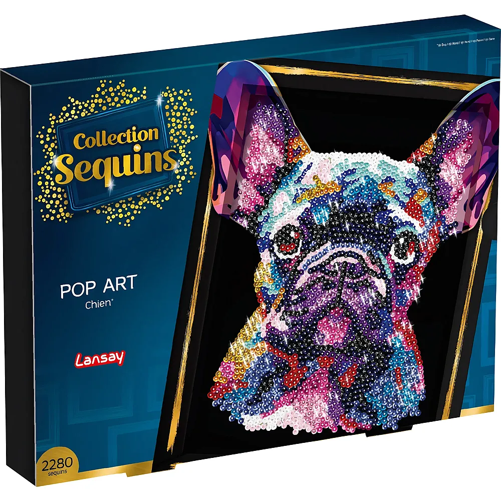 Collection Sequins Paillettenkunst PopArt Hund