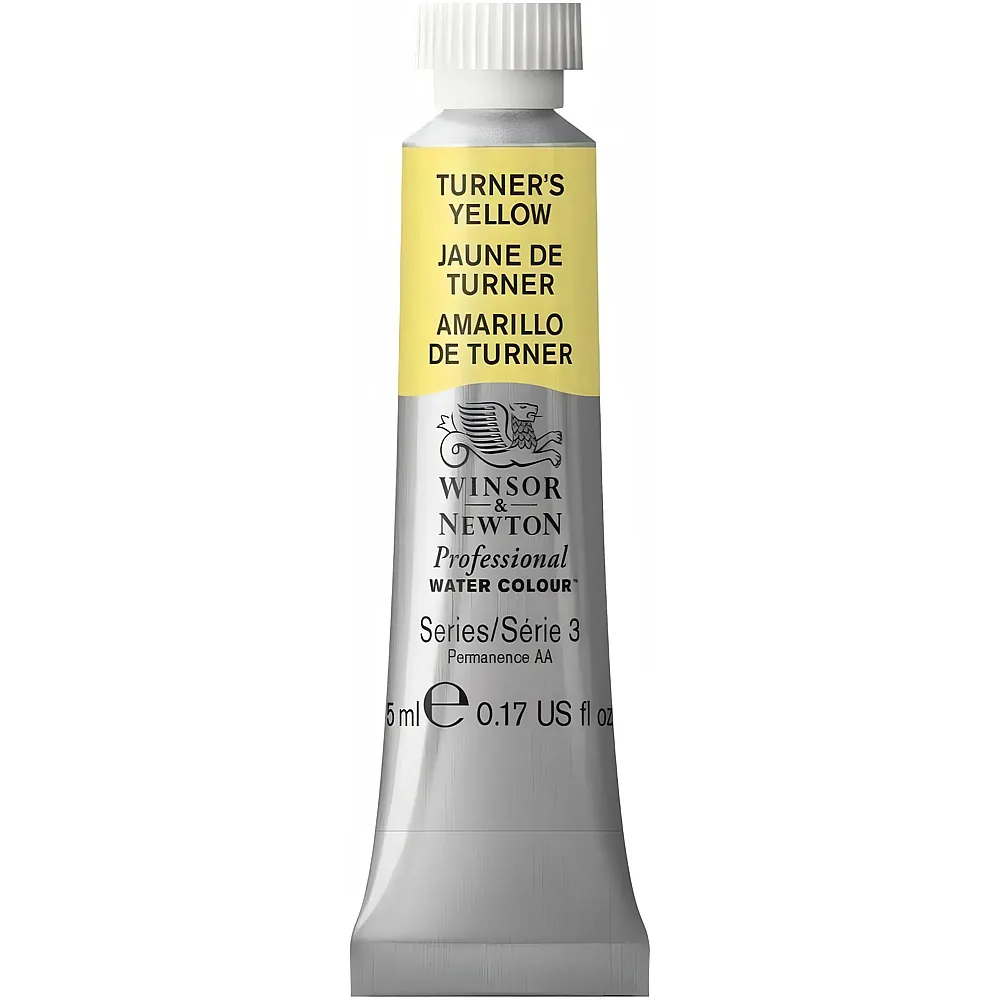 Winsor & Newton Professional Water Colour Aquarellfarbe Turner's Gelb - 5 ml | Farbe & Kreide